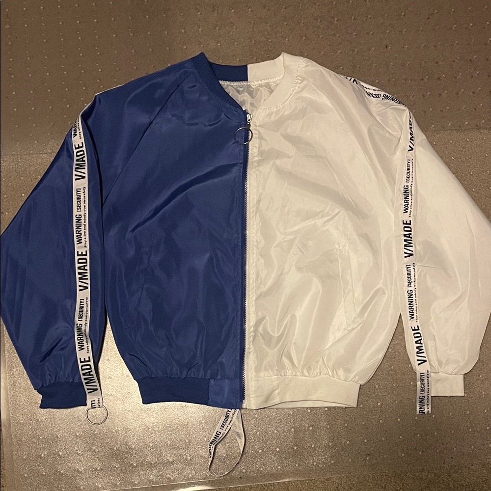 Blue and White Two-Tone Jacket